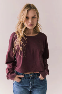 Fig Long Sleeve Chaser Top