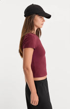 Berry Noir Baby Tee Good American