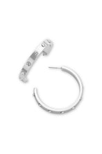 Crystal Love Hoop Earrings: Gold