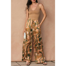 Dune Deco Drawstring Wide Leg Pants: BLUSHED STONE / S-M-L