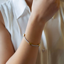 Faithful Cross Bangle-Sky Blue