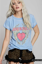 Journey Burn Out Graphic Tee Washed Denim