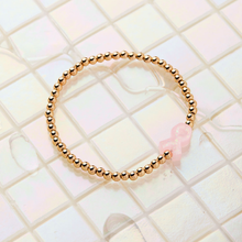 Holy Water Pink Ribbon Waterproof Gold