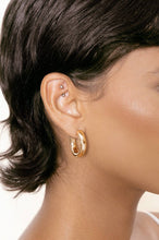 Small Thick Classic Hoops: Rhodium Plated / Small - 1 Inch
