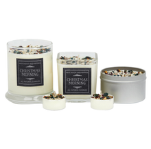 X-mas Morning Candles: 12oz Round Glass