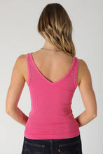 NS8528 - Vintage Reversible Ribbed Tank Top: Vintage Denim