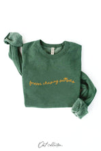 FOREVER CHASING SUNSETS  Graphic Sweatshirt: VINTAGE WHITE LONG SLEEVE / M