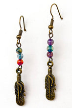 Braelyn Earrings: Blue Fire Agate