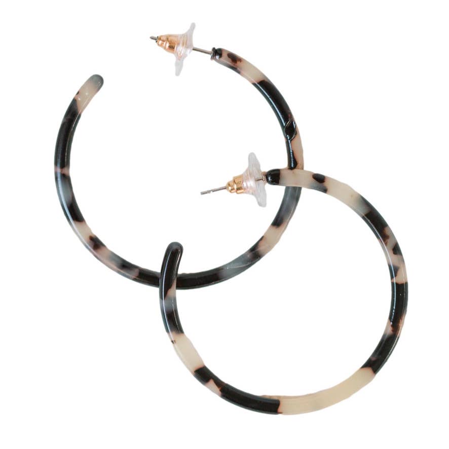 St Armand’s  Blonde Tortoise Hoop Earrings