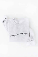 SUNSHINE AND COFFEE Graphic Sweatshirt: VINTAGE WHITE LONG SLEEVE / S