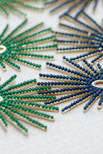 Olive Sunburst  Earrings