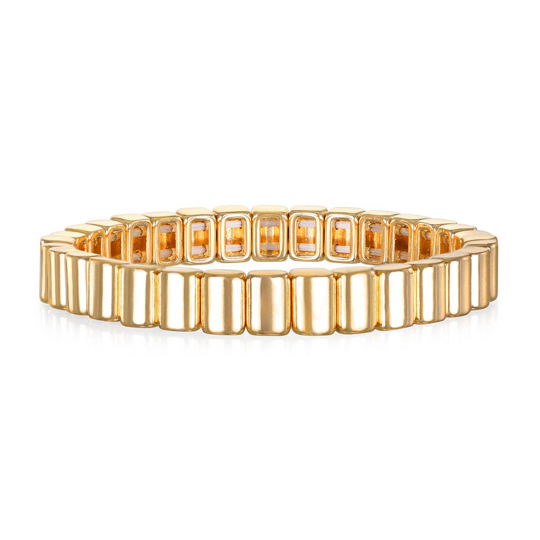 Golden stacking bracelet