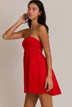 Red Babydoll Mini Dress