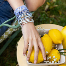 Stone Wrap Bracelet/Necklace - Blue Lace Agate/Silver