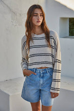 Knit Double Stripe Long Sleeve