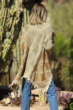 TASSEL FRINGE CARDIGAN OLIVE