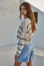 Knit Double Stripe Long Sleeve