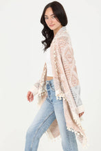 TASSEL FRINGE CARDIGAN OLIVE
