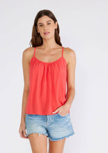 Crochet Lace Scoop Neck Tank Top: Hibiscus