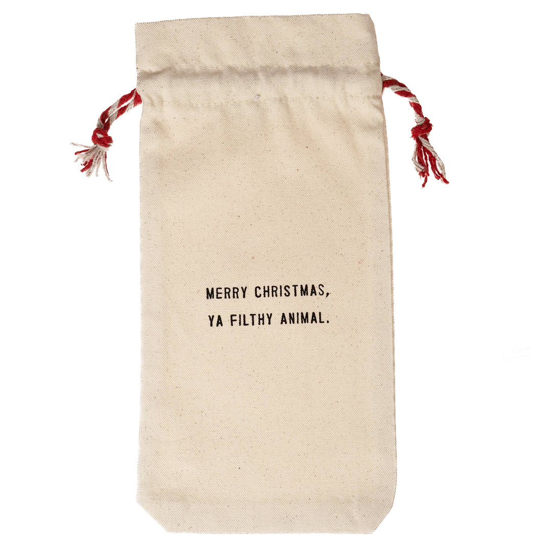 Wine Bag Merry X-Mas Ya Filthy Animal (Seasonal)