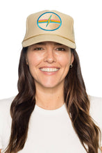 Electric Rainbow Trucker Hat in Tan 5/1: Tan