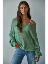 Crochet Jade Green Sweater