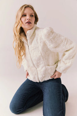 Starry White Puff Jacket