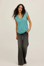 Rue V-Neck Tank Island Teal