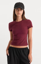 Berry Noir Baby Tee Good American