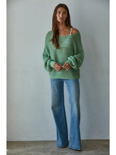 Crochet Jade Green Sweater