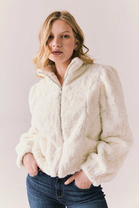 Starry White Puff Jacket