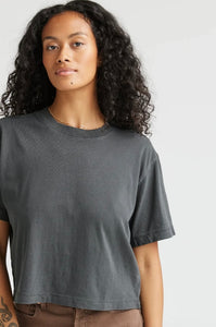 Relaxed Crop Tee “stretch Limo”