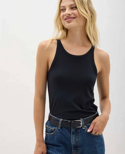 Vintage Rib Tank - Black