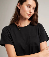 Pima Boxy Crop tee - Black