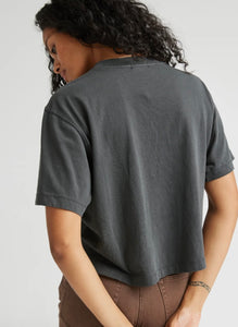 Relaxed Crop Tee “stretch Limo”