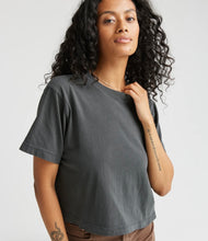 Relaxed Crop Tee “stretch Limo”