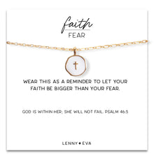 Faith over fear necklace