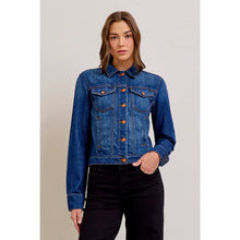 DARK WASH CLASSIC FITTED TRUCKER JACKET