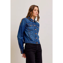 DARK WASH CLASSIC FITTED TRUCKER JACKET