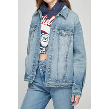 Light Wash Clean Oversized Jacket