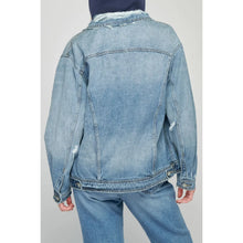 Light Wash Clean Oversized Jacket