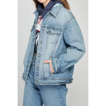 Light Wash Clean Oversized Jacket