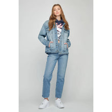 Light Wash Clean Oversized Jacket