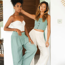 Sage Baja wide leg pant
