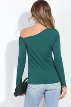Hunter green VM along sleeve