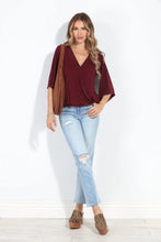 Elderberry cupro surprise top