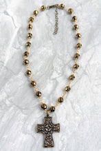 Talus Bronze Necklaces: Bronze Cross