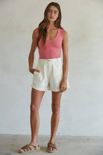 S1187N | Double Layered Seamless Top: White / SM