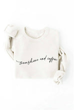 SUNSHINE AND COFFEE Graphic Sweatshirt: VINTAGE WHITE LONG SLEEVE / S