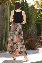 26N20-FR25 MAXI SKIRT WITH SIDE SLIT: S
